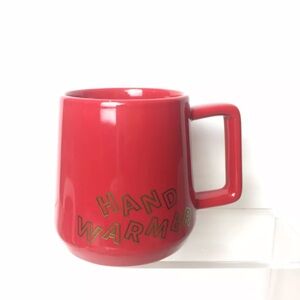 New Starbucks Hand Warmer Red And Gold Hot Mug 12oz 2019